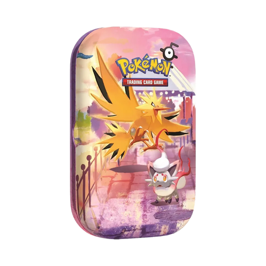 【30C0MT01】 Pokémon TCG: Megaevoluzione (Versione inglese) Mini Tin 30° CELEBRATION (Zapdos&Zorua di Hisui)