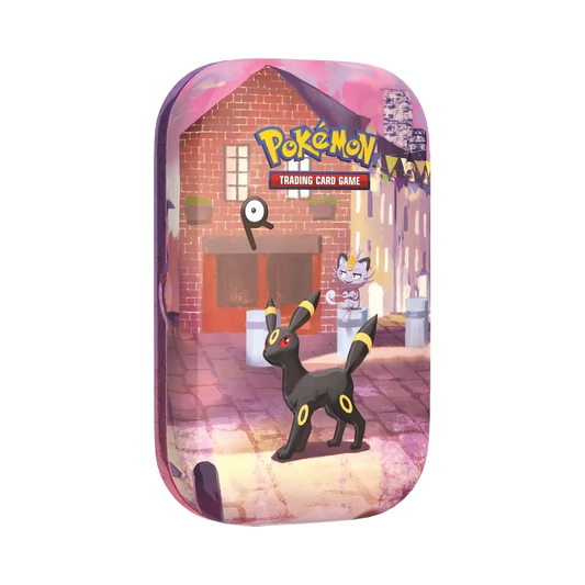 【30C0MT01】 Pokémon TCG: Megaevoluzione (Versione inglese) Mini Tin 30° CELEBRATION (Umbreon&Meowth di Alola)