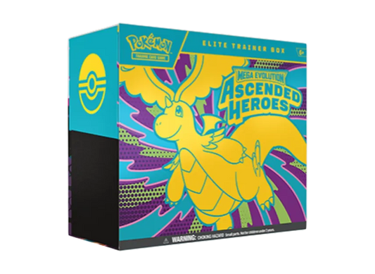 Pokémon Trading Card Game [English Version] Mega Evolution "Ascended Heroes Elite Trainer Box" pkmn0tcg0en0ASC