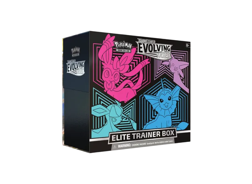 Pokémon Trading Card Game [English Version] Sword & Shield Evolving Skies Elite Trainer Box (Glaceon, Vaporeon, Silveon, Espeon) pkmn0tcg0en0EVS0ETB1