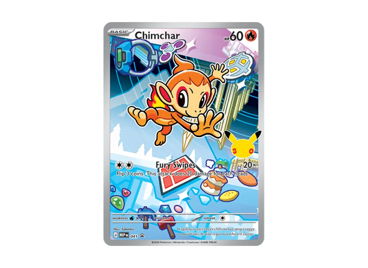 【Raw】 Chimchar P [MEP EN 041][English Version](MEGA Evolution"First Partner Illustration Collection Set Series 1