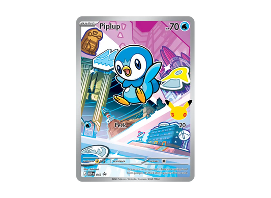 【Raw】 Piplup P [MEP EN 042][English Version](MEGA Evolution"First Partner Illustration Collection Set Series 1