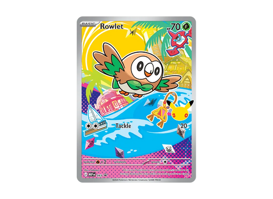 【Raw】 Rowlet P [MEP EN 043][English Version](MEGA Evolution"First Partner Illustration Collection Set Series 1