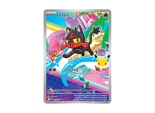 【Raw】 Litten P [MEP EN 044][English Version](MEGA Evolution"First Partner Illustration Collection Set Series 1