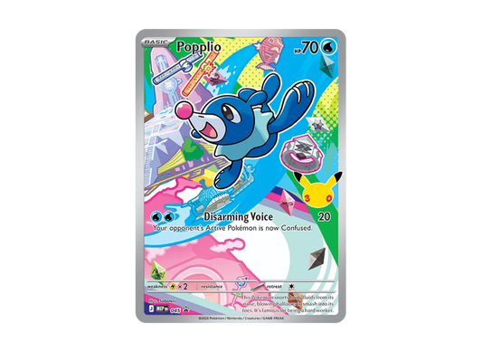 【Raw】 Popplio P [MEP EN 045][English Version](MEGA Evolution"First Partner Illustration Collection Set Series 1