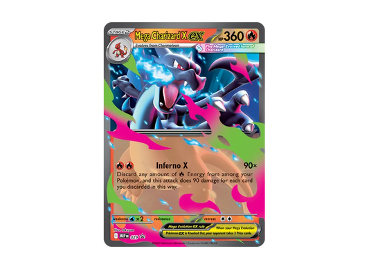 【Raw】 MEGA CharizardX Promo [MEP EN 029][English Version](MEGA Evolution"Mega Charizard Tin (X)