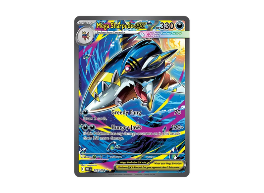 【Raw】 MEGA Sharpedo ex SIR [PFL EN 127/094][English Version](MEGA Evolution「Phantasmal Flames」)