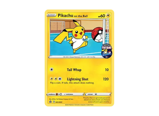 【Raw】 PikachuOn the Ball [001/005][English Version](Promo Card)