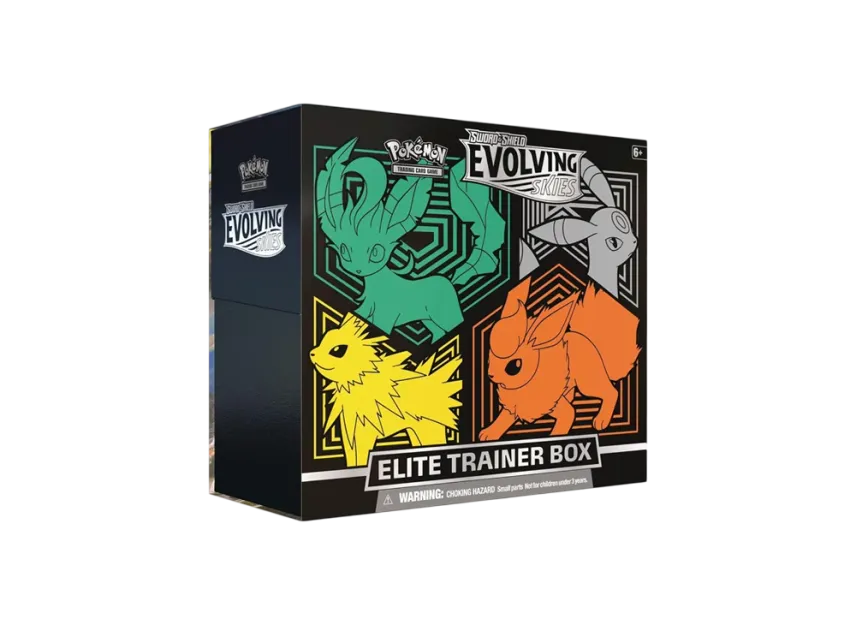 Pokémon Trading Card Game [English Version] Sword & Shield Evolving Skies Elite Trainer Box (Flareon, Jolteon, Umbreon, Leafeon) pkmn0tcg0en0SS0ES0ETB1