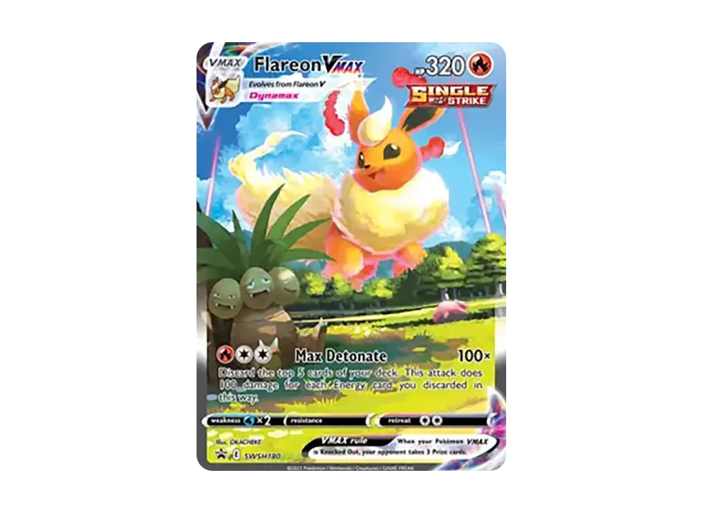 【PSA10】Flareon VMAX P [SWSH180][English Version]\(Sword & Shield「Flareon VMAX Premium Collection Box」)