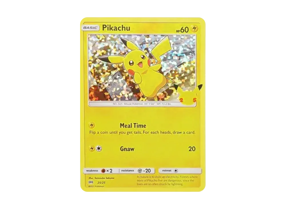【Raw】 Pikachu :Holo [25/25][English Version](Sword & Shield「McDonald's 25th Anniversary」)