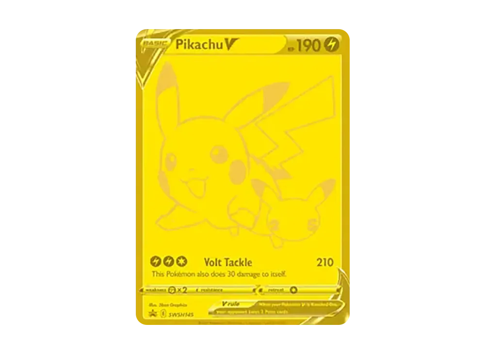 【Raw】 PikachuV P [SWSH145][English Version](Sword & Shield"Promo Card " )
