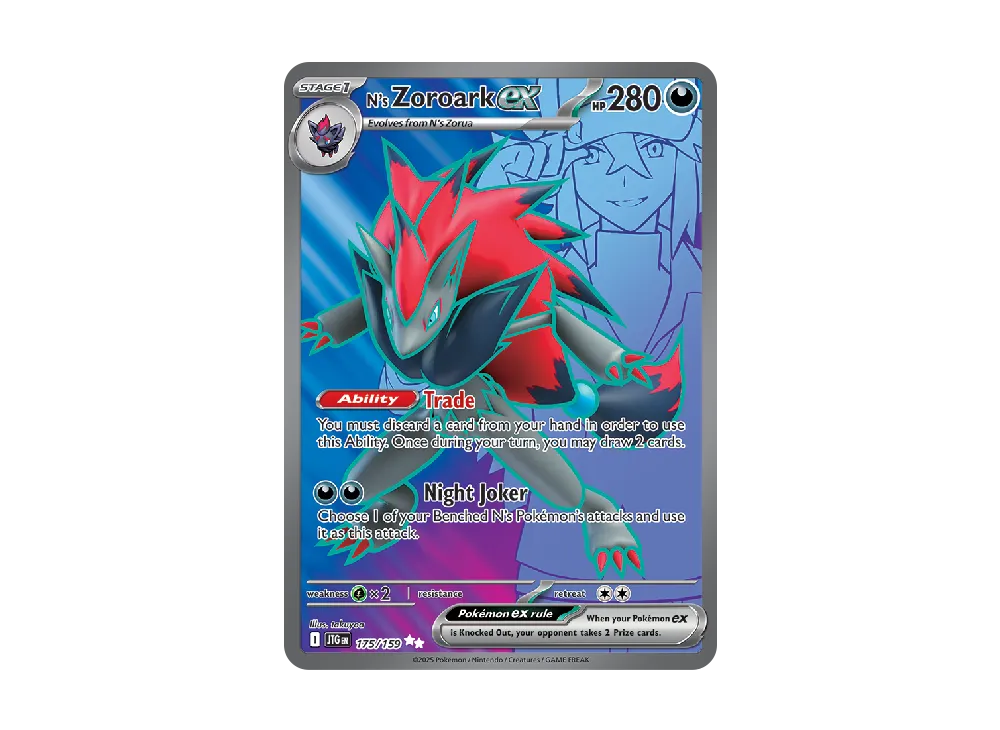 【Raw】 N of Zoroark UR [JTG EN 175/159][English Version](Scarlet & Violet"Journey Together